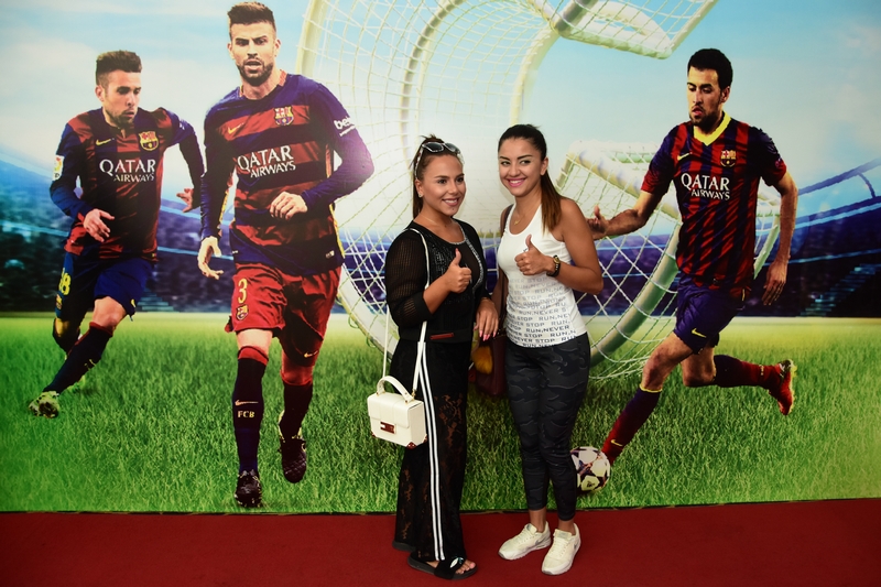 Gerard Pique,Sergio Busquets & Jordi Alba at CCBe